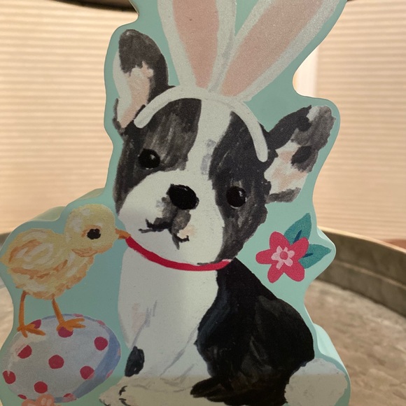 Easter Bunny French Bulldog & Chick Decor Sign, Easter Frenchie Decor Sign - Picture 11 of 16